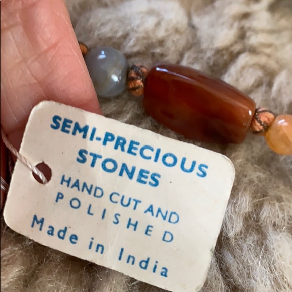 2 strands Semi precious stones necklace - Picture 4 of 5